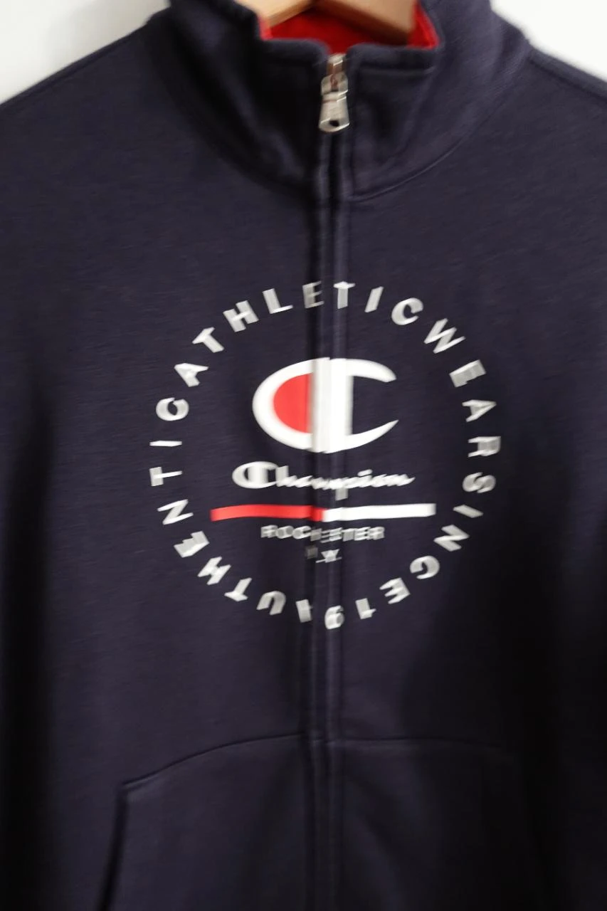 Champion full-zip navy blue youth hoodie size 13-14 years – photo 4